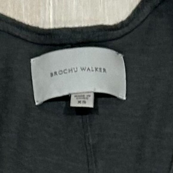 Womens Brochu Walker Green Sleeveless Linen Viscose Tank Top XS - Picture 5 of 6